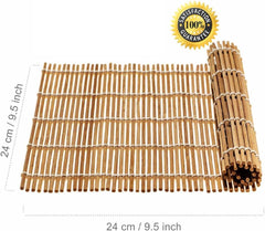Jinou Sushi Making Kit - Made With Top Notch Quality Bamboo Material - Sushi Maker All-In-One PackageWith Premium Quality Bag For Easy Storage (7 Pcs Set)