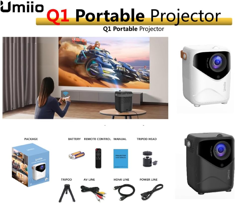 Umiio Q1 Portable Video Projector