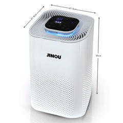 Jinou Air Purifiers Made w/ Premium Quality HEPA Air Filter H13 (Mobile App Control for iOS & Android) – Ultra Quiet 35dB, 40m² Coverage, Real-Time Air Sensor, 99.97% Allergen Removal, 1 Year Warranty