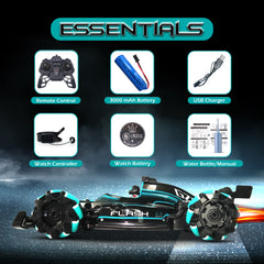 Jinou Remote Control Car - Made with Premium Quality plastic with high power 4WD Dual Motor – Kids toys Car with Remote Control and Smart Watch Gesture Control with Finger