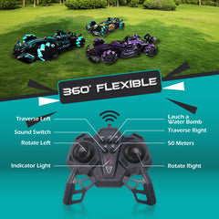 Jinou Remote Control Car - Made with Premium Quality plastic with high power 4WD Dual Motor – Kids toys Car with Remote Control and Smart Watch Gesture Control with Finger