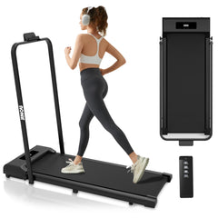 Jinou Tredmill / Walking Pad - Made with Upgraded Electronics and Premium Quality Aluminium and Pvc Plastic – Treadmill with Foldable Handle – For Walking and Running.1 Year Warranty