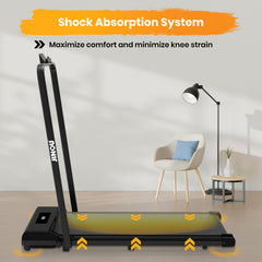 Jinou Tredmill / Walking Pad - Made with Upgraded Electronics and Premium Quality Aluminium and Pvc Plastic – Treadmill with Foldable Handle – For Walking and Running.1 Year Warranty