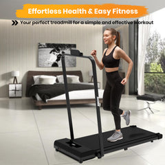 Jinou Tredmill / Walking Pad - Made with Upgraded Electronics and Premium Quality Aluminium and Pvc Plastic – Treadmill with Foldable Handle – For Walking and Running.1 Year Warranty